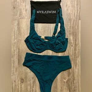 Myra Swim Teal Bikini Set